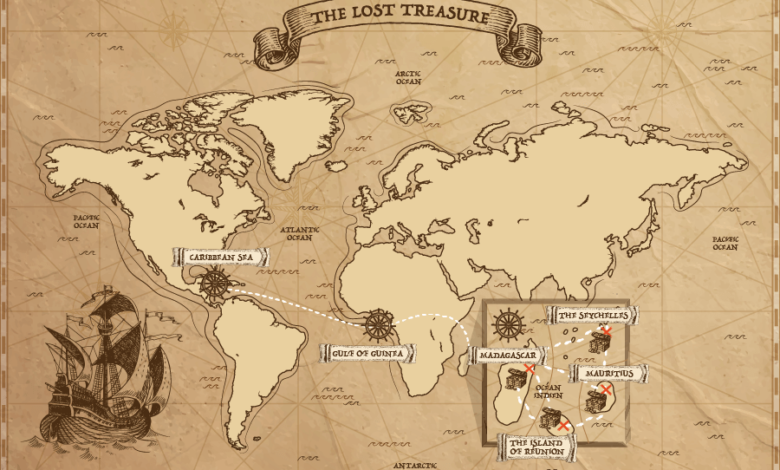 mapa piratów